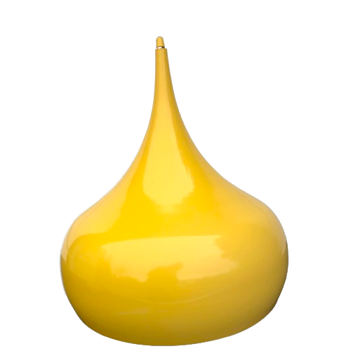 Suspension lamp yellow metal