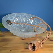Old Degué Compiegne Chandelier Art Deco suspension white glass paste Numbered