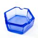 Art Deco ashtray, blue crystal, Bohemia Moser, Czechoslovakia, 1930s