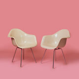 Pair of DAX Herman Miller armchairs by Charles & Ray Eames 1970