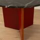 1960s marble dining table, Ø 110 cm