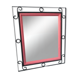 Large wrought iron mirror 60x75cm