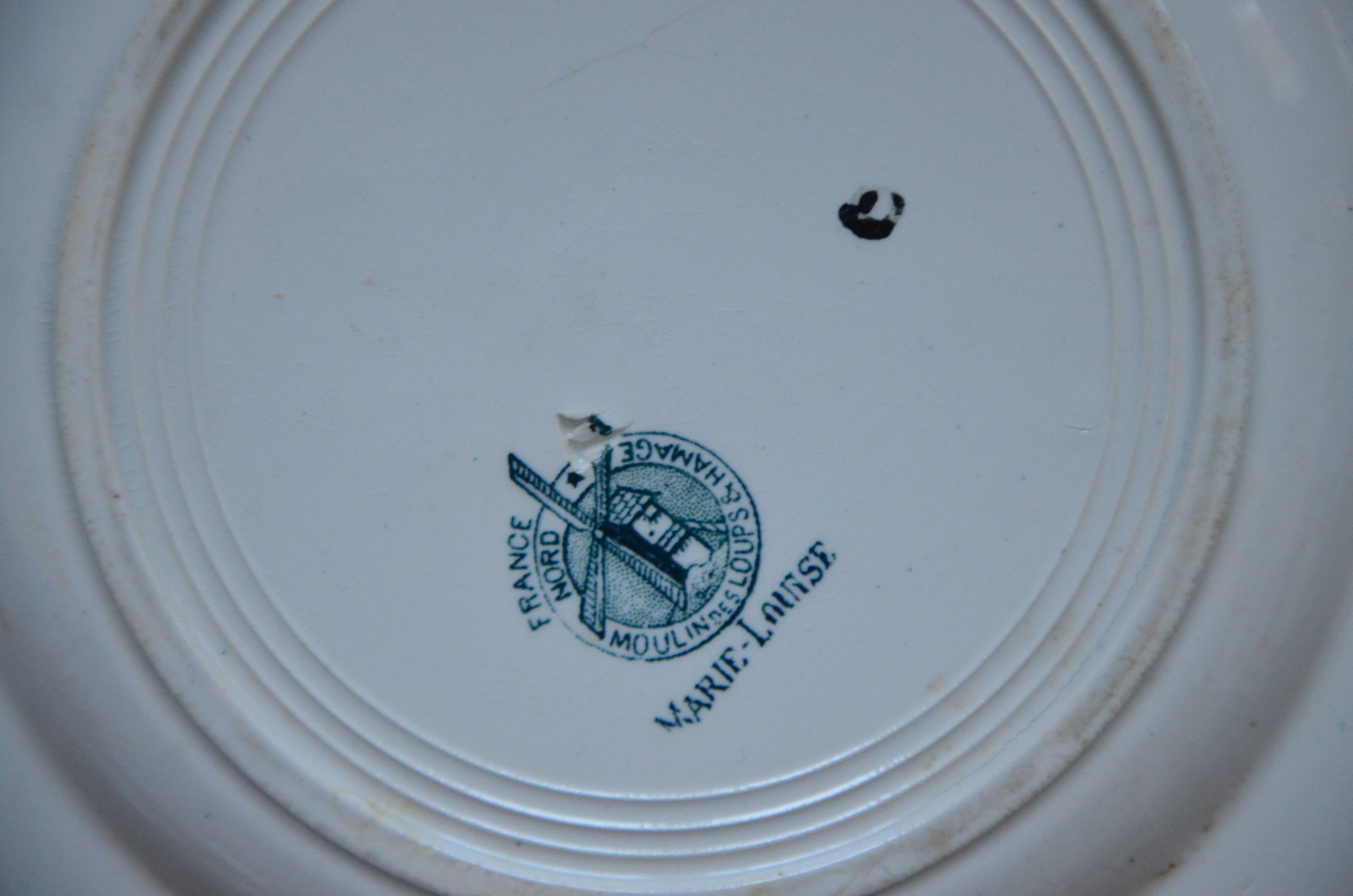 Lot of 3 mismatched old plates