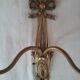 Double brass wall light