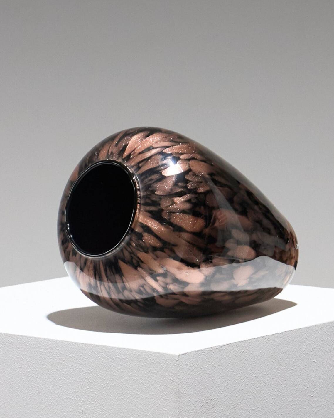 Murano Aventurine Glass Vase, 1960s