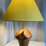 Vintage Brutalist Wooden Lamp 1970s-80s Freeform