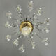 Liège lustre in blown glass, two levels of light arms, 18th century.