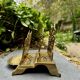 Brass magazine and letter holder in Louis XV baroque style.
