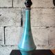Patinated wooden sculptural lamp – unique piece