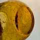 Large amber bubble glass sweet jar from Biot, 1960s.