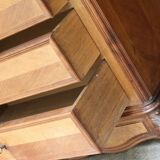 Magnificent 19th century secretary in walnut veneer.