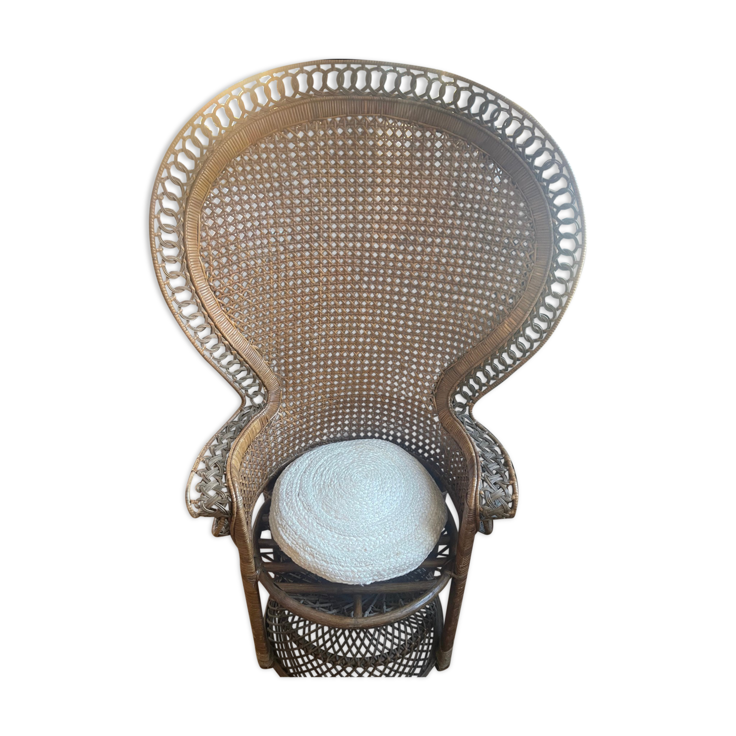 Emmanuelle rattan armchair