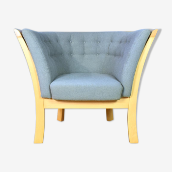 Fauteuil Stouby, design danois du milieu de siècle moderne en hêtre