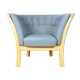 Mid century modern retro danish grey 'Maria' beech lounge armchair by Stouby