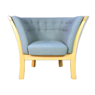 Fauteuil Stouby, design danois du milieu de siècle moderne en hêtre