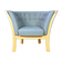 Mid century modern retro danish grey 'Maria' beech lounge armchair by Stouby