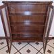Display cabinet with 2 glass doors in marquetry.