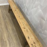 Solid wood farm bench stripped