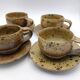 4 stoneware cups by Charles Gaudry