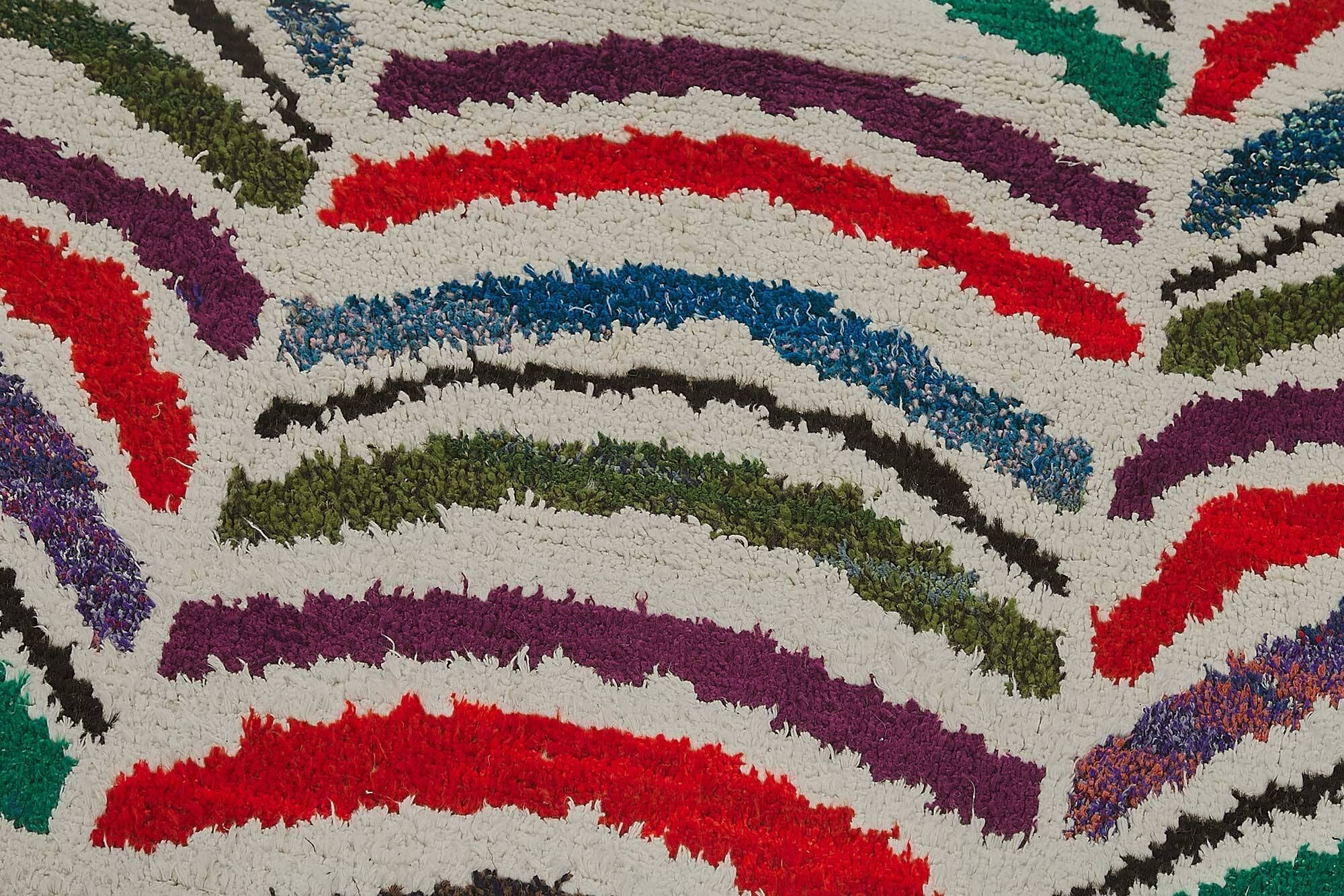 Handwoven Turkish Recycled Boho Rug 86 cm x 293 cm