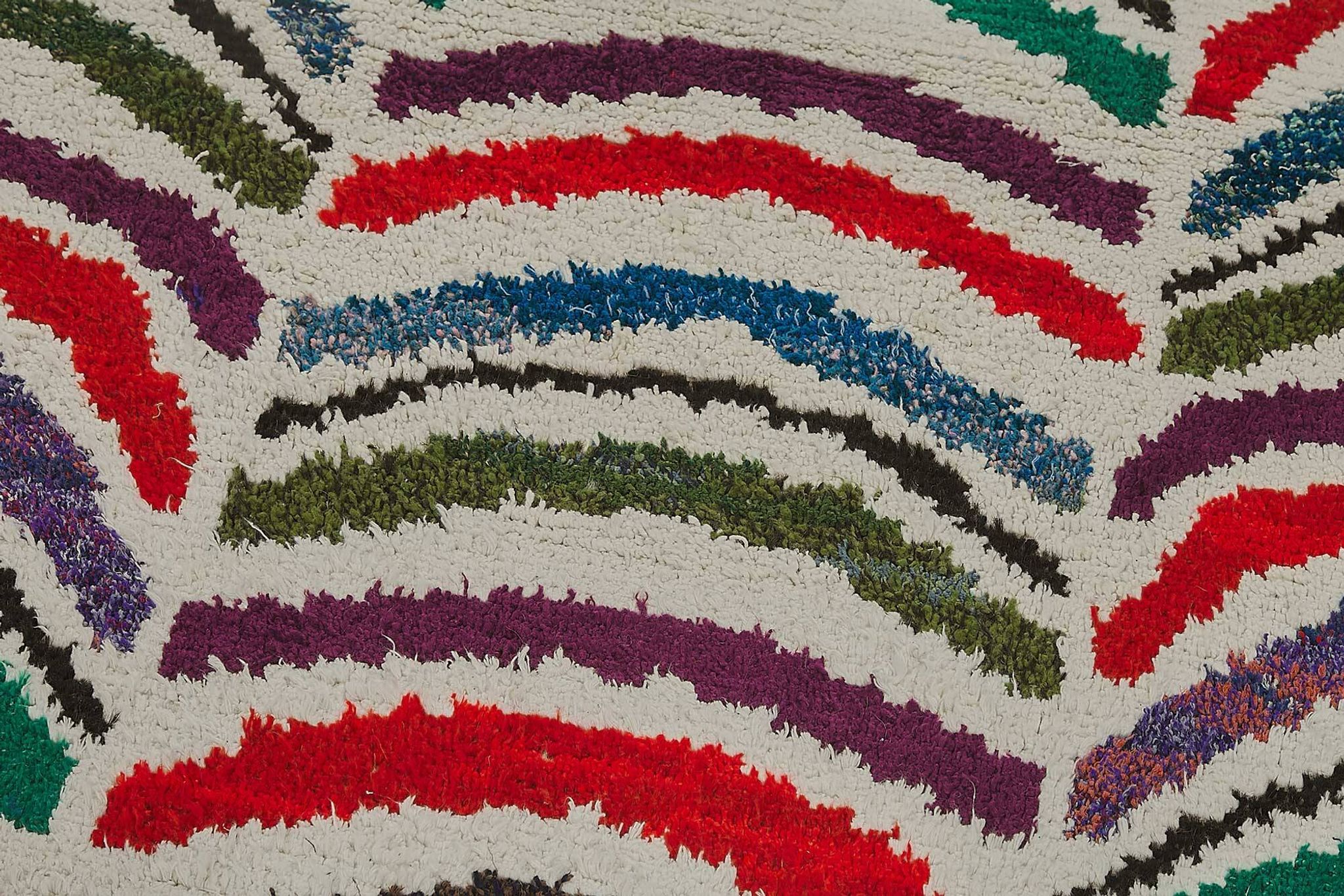 Tapis boho recyclé turc fait main 86 cm x 293 cm