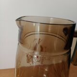 Vintage glass carafe pitcher