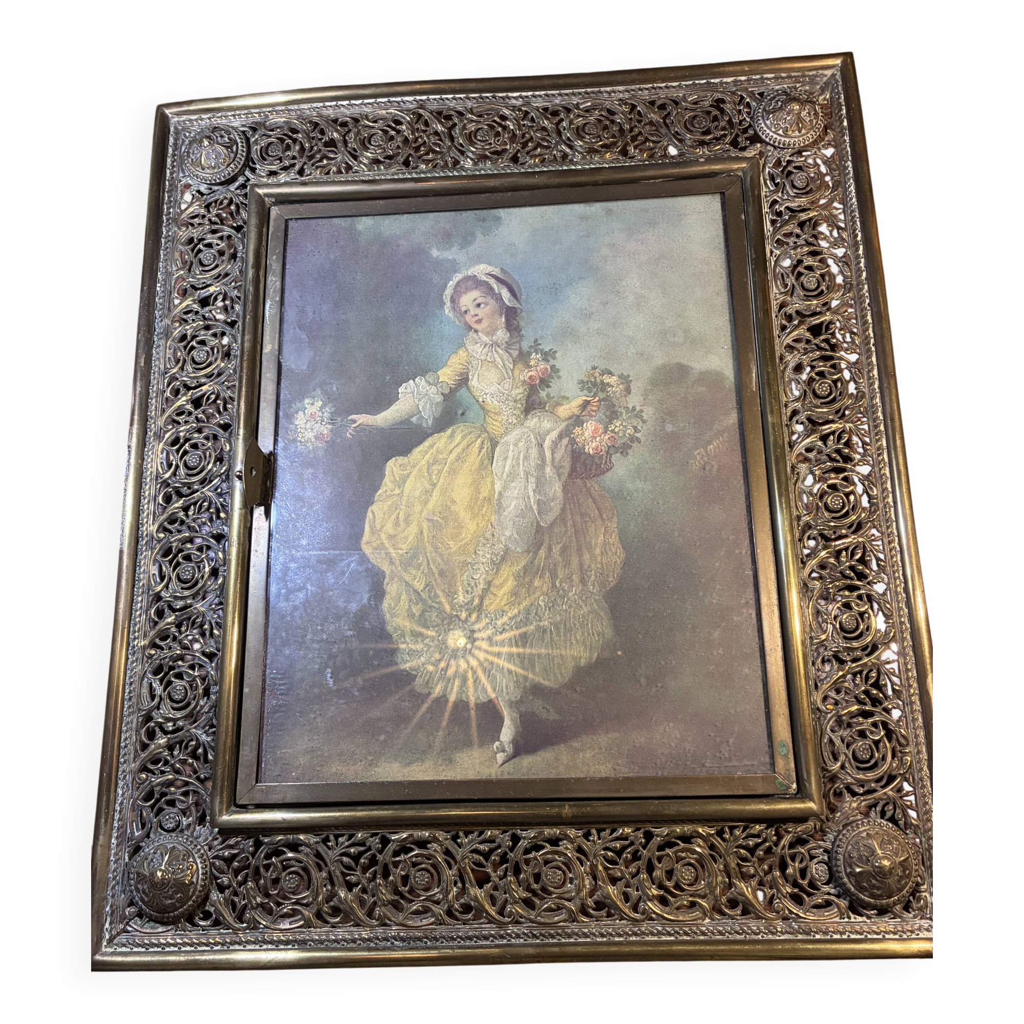 Miroir triptyque 1900