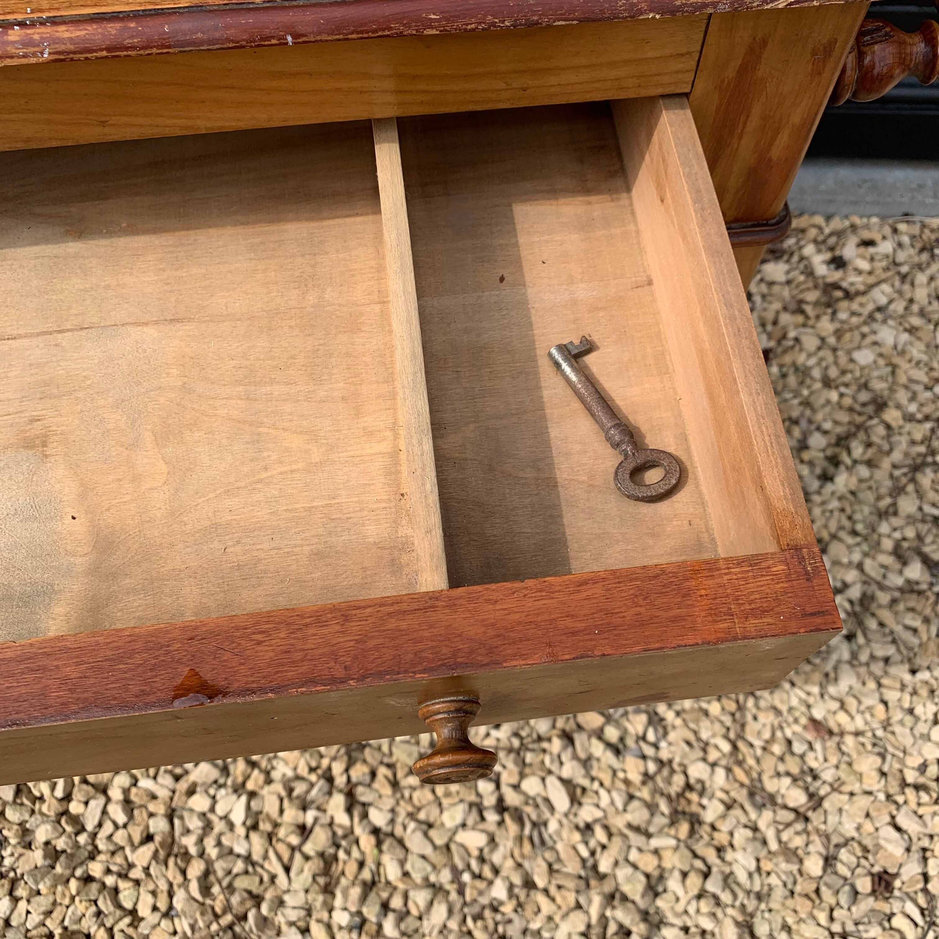 Louis-Philippe walnut vanity unit