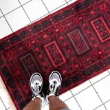 Vintage German carpet Baluch 71cm x 136cm 1960s