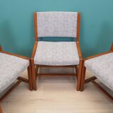 Ensemble de cinq chaises en teck, design danois, années 1970, production : Danemark