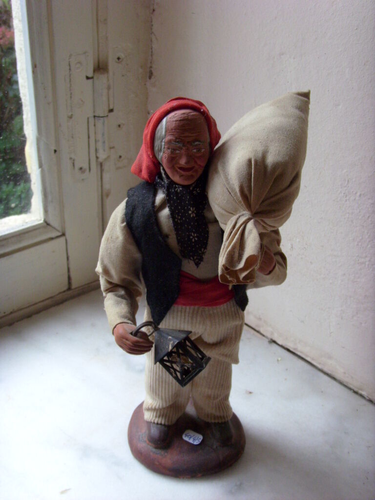 Santon De Provence - Le Bûcheron - Terre Cuite - Figurine Vintage