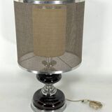 Space age Table lamp in chrome and lacquer. Italy 1970s