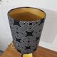 Lampe céramique vintage forme libre Jaune et Noir