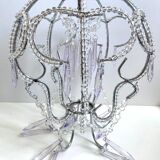 Lampshade hat chandelier pendant ceiling light decorative lamp with pearls and tassels