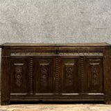 Louis XIV period curved chest in solid oak circa 1680