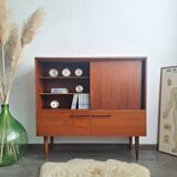 Enfilade vintage, meuble bar ancien, bibliothèque