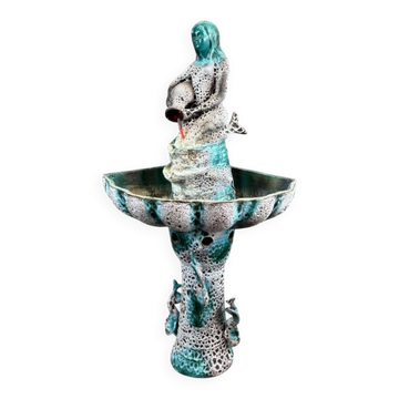 Fontaine en Céramique de Vallauris – Sirène, XXe Siècle