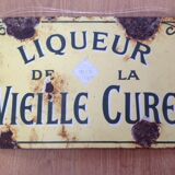 Enamelled plate "La vieille cure"
