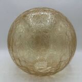 Globe luminaire verre craquelé