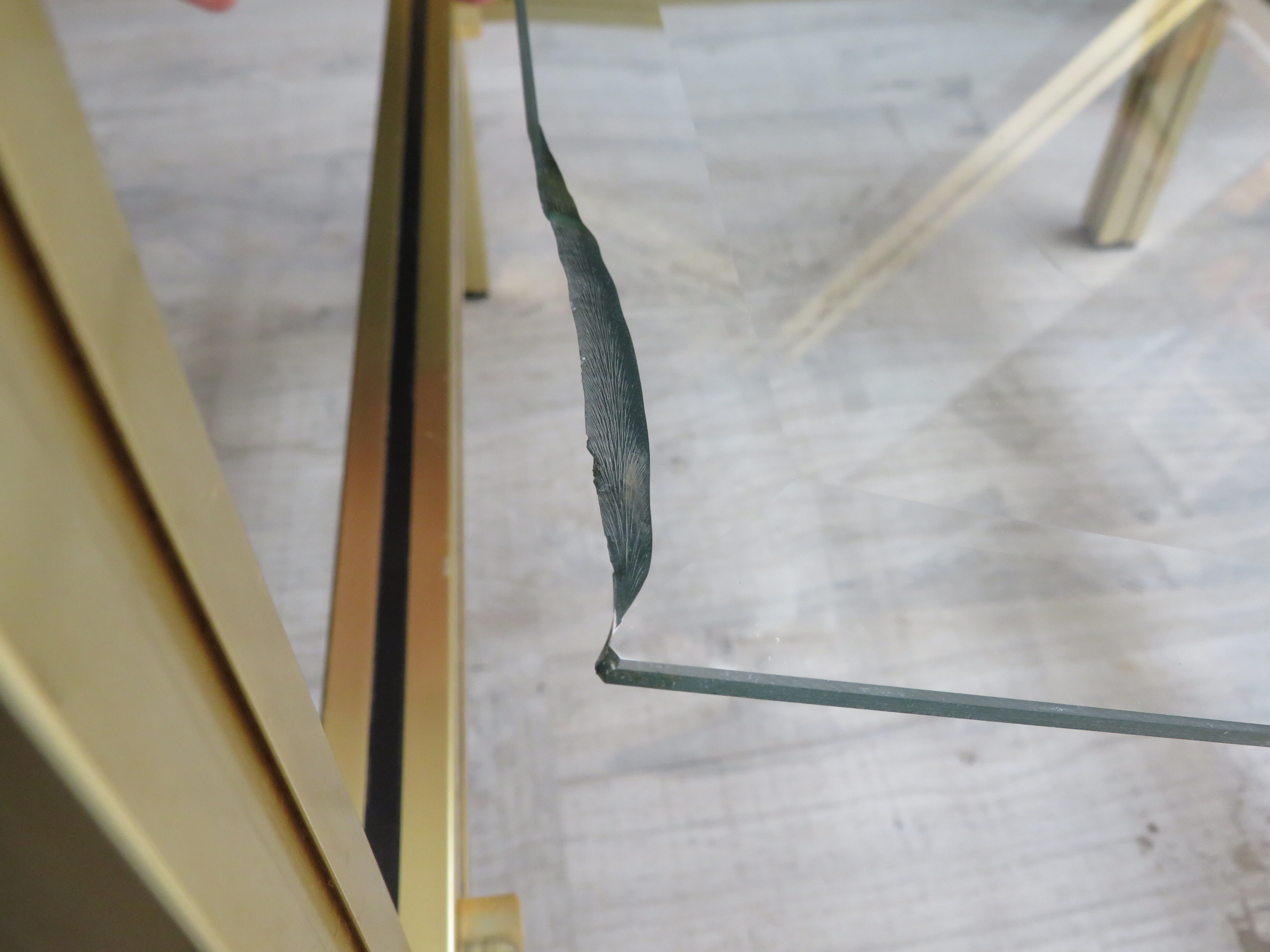 Pierre Vandel Paris brass table