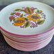 Plates Boch Belgium 'Bali' 70s Vintage