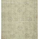 Handmade oriental beige carpet 196 cm x 306 cm
