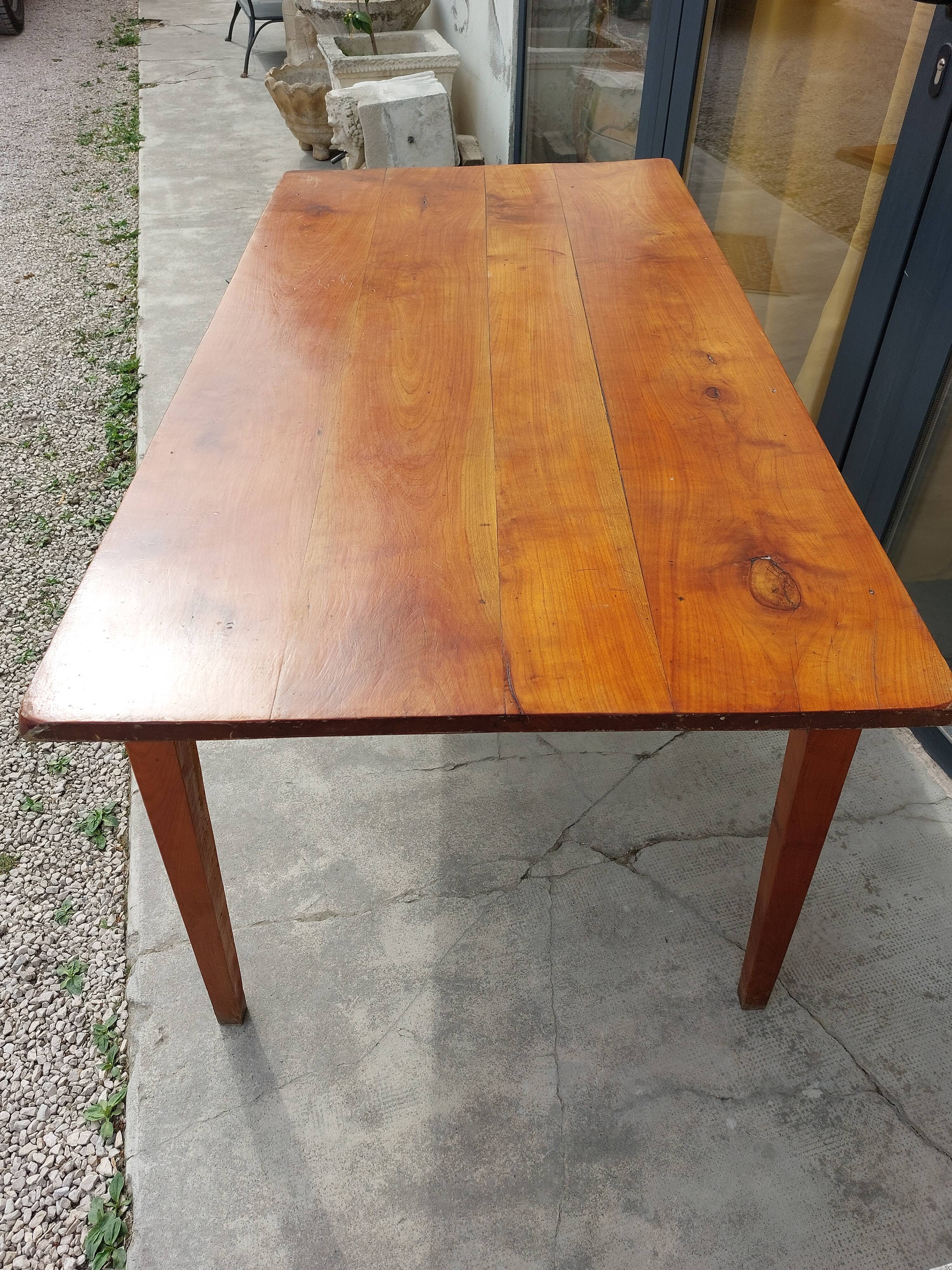Cherry farm table 19th -1m50