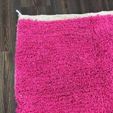 Beni Ouraine handwoven traditional pink rug, size 150 x 250 cm