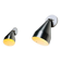 Pair Of R155 Adjustable Wall Lamps In Metallic By Raak Amsterdam, The Netherlands 1960S