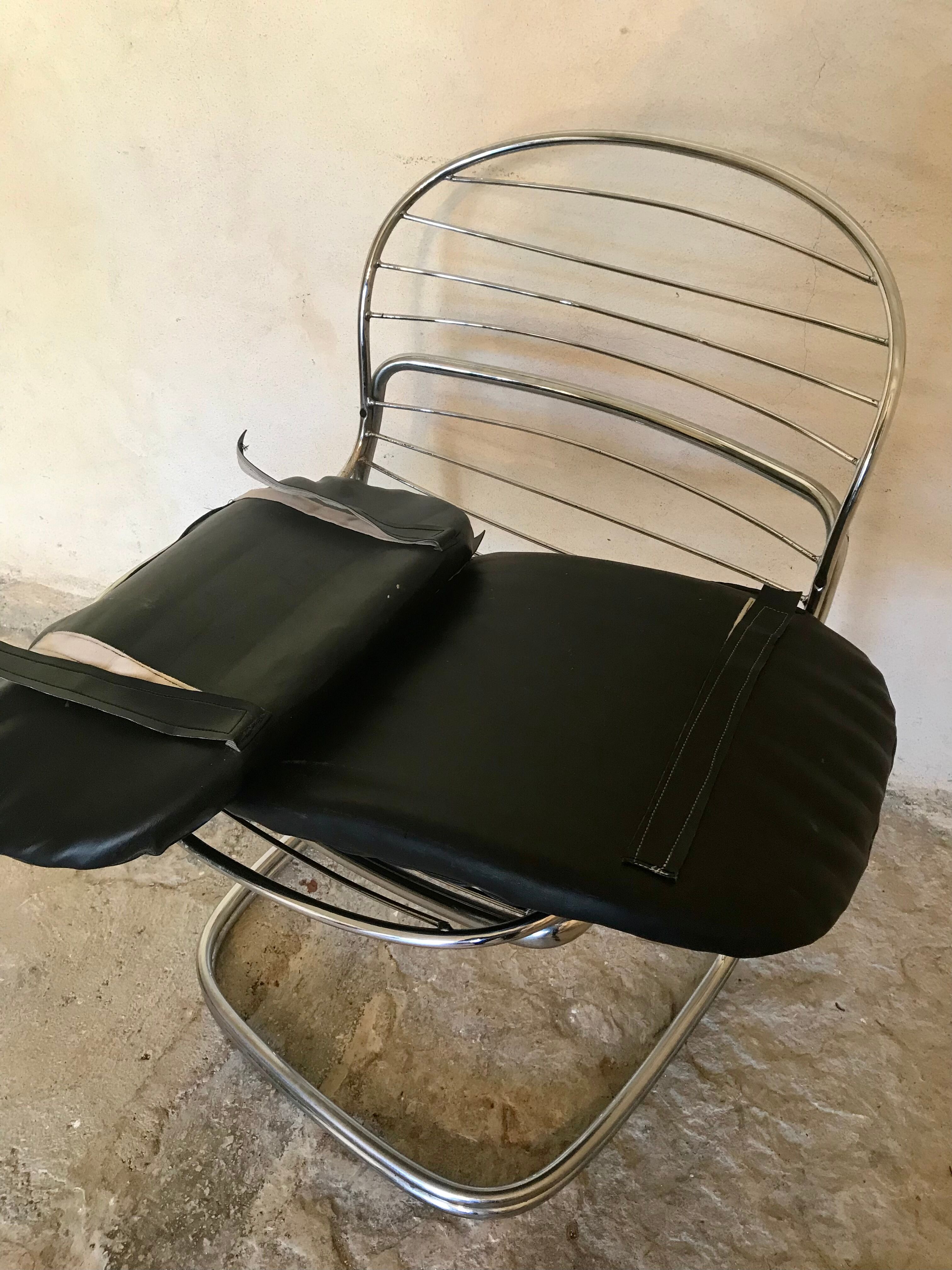 1970's chair by gastone rinaldi for rima, sabrina model, italian design