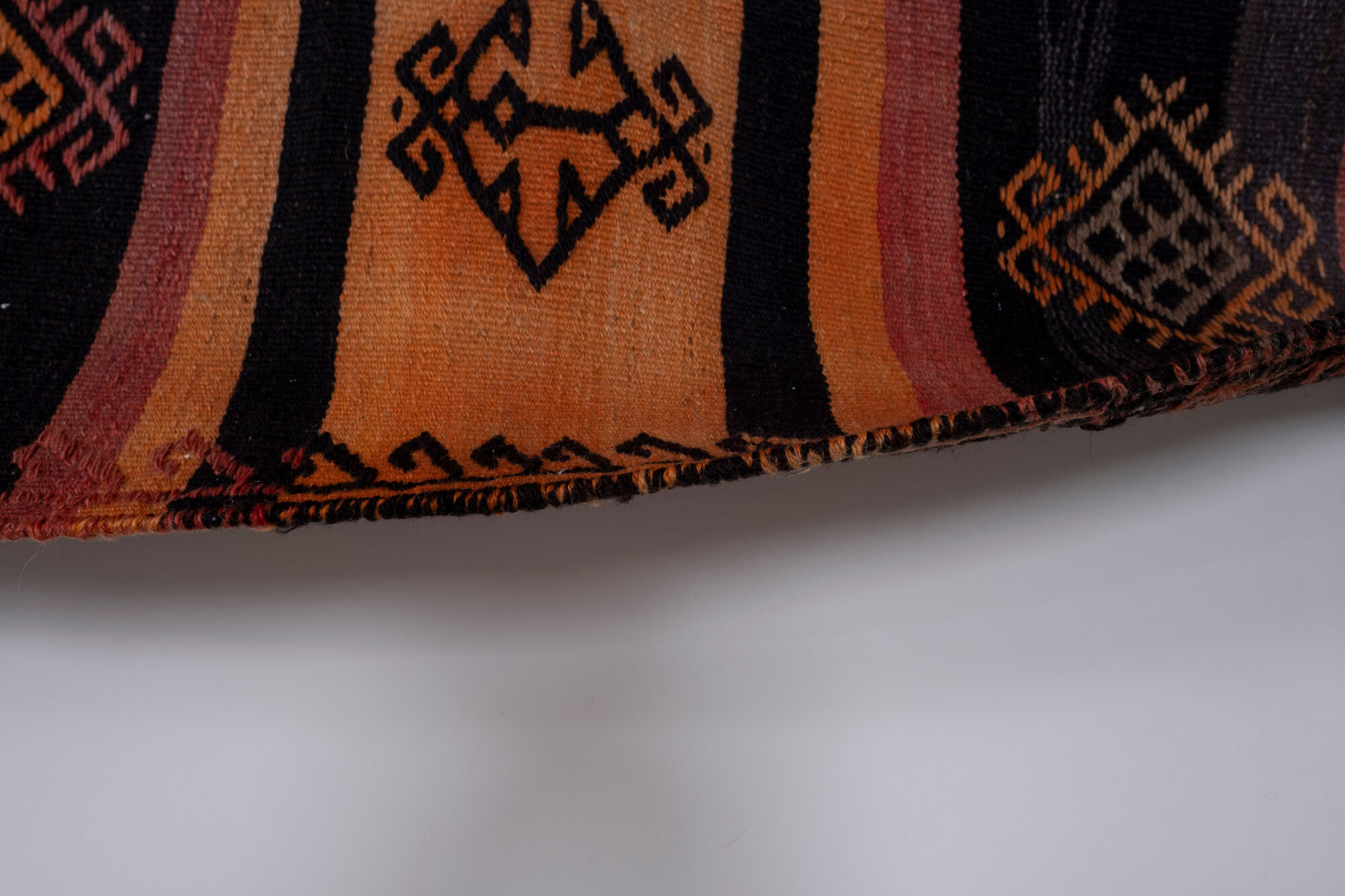 Vintage Extra Long Turkish Kurdish Runner Rug 123 x 521 cm