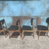 Vintage chair skaï black