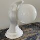 Vintage hand-shaped wall lamp in white ceramic