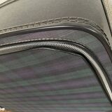 Tartan check suitcase